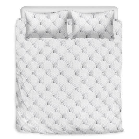 Golf Ball Pattern Print Duvet Cover Bedding Set
