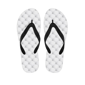 Golf Ball Pattern Print Flip Flops