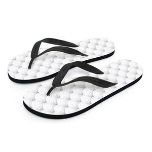 Golf Ball Pattern Print Flip Flops