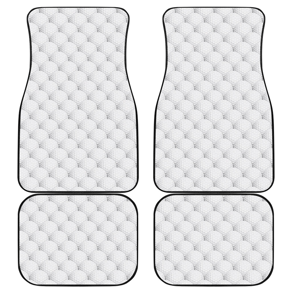 Golf Ball Pattern Print Front and Back Car Floor Mats