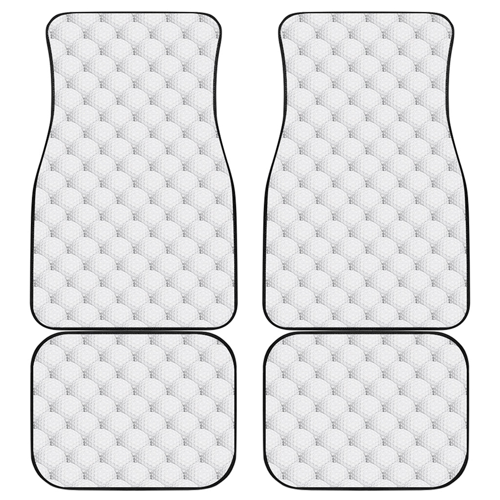 Golf Ball Pattern Print Front and Back Car Floor Mats