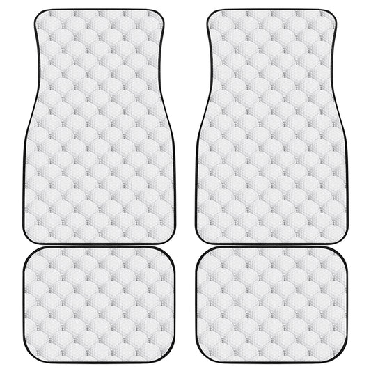 Golf Ball Pattern Print Front and Back Car Floor Mats