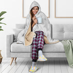 Golf Ball Pattern Print Hooded Blanket