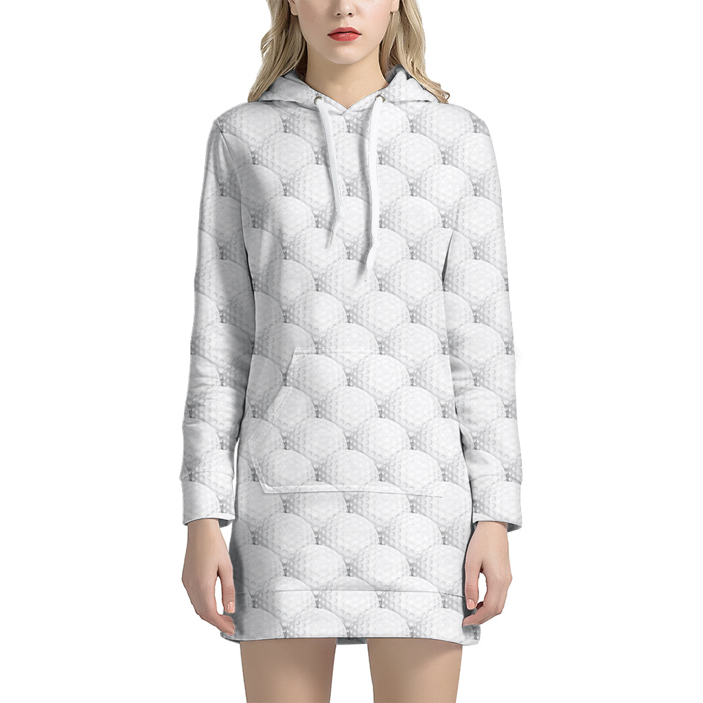 Golf Ball Pattern Print Hoodie Dress