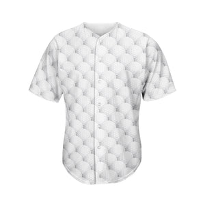 Golf Ball Pattern Print Men's Baseball Jersey