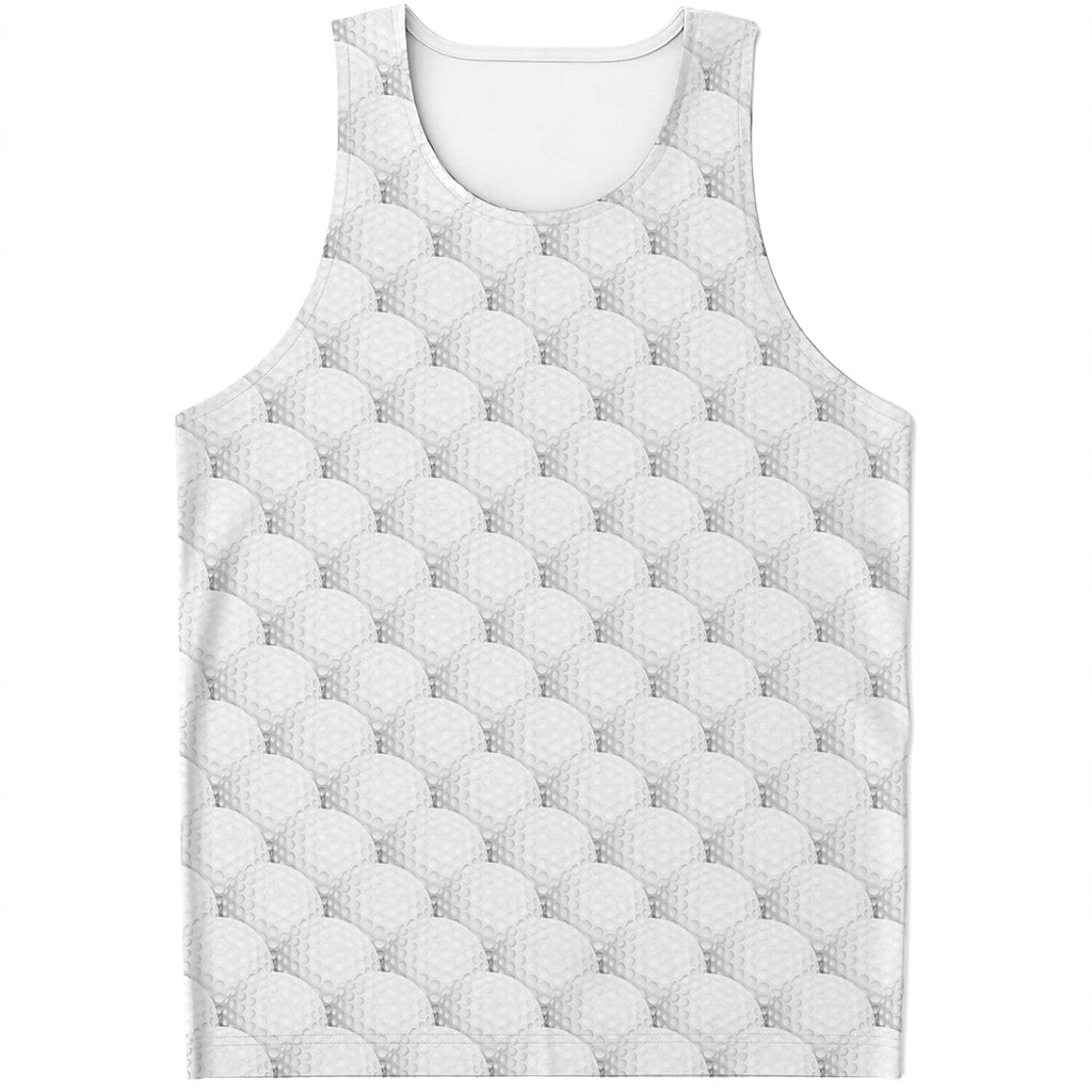 Golf Ball Pattern Print Men's Tank Top