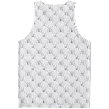 Golf Ball Pattern Print Men's Tank Top