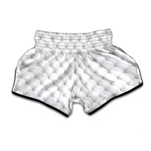 Golf Ball Pattern Print Muay Thai Boxing Shorts