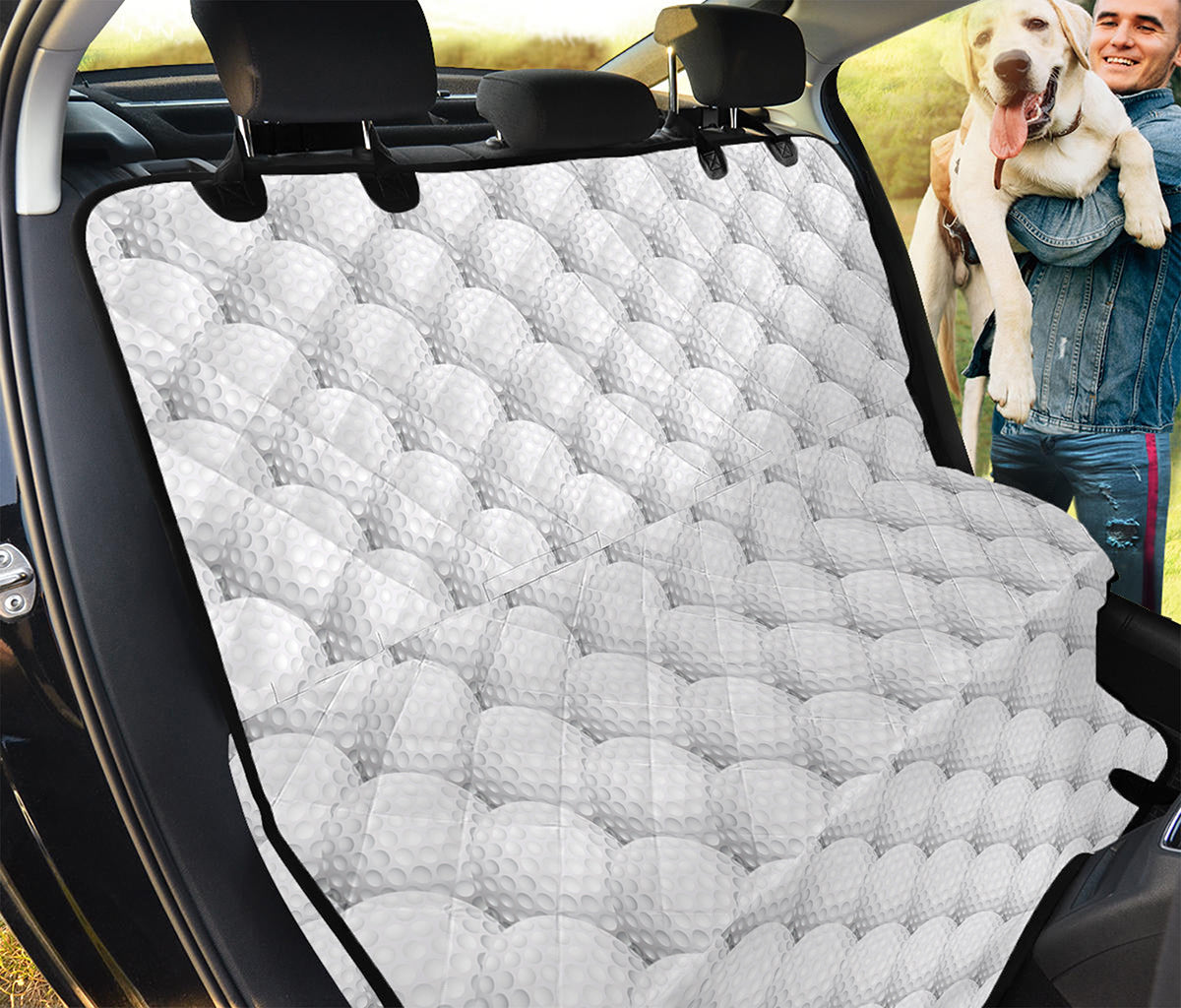 Golf Ball Pattern Print Pet Car Back Seat Cover
