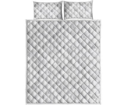 Golf Ball Pattern Print Quilt Bed Set