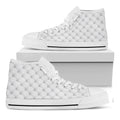 Golf Ball Pattern Print White High Top Sneakers