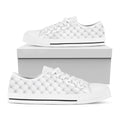 Golf Ball Pattern Print White Low Top Sneakers