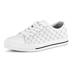 Golf Ball Pattern Print White Low Top Shoes