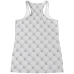 Golf Ball Pattern Print Women's Racerback Tank Top