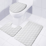 Golf Ball Print 3 Piece Bath Mat Set