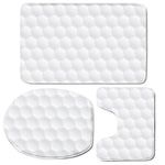 Golf Ball Print 3 Piece Bath Mat Set