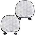 Golf Ball Print Car Headrest Covers