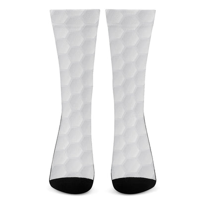Golf Ball Print Crew Socks