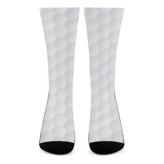 Golf Ball Print Crew Socks