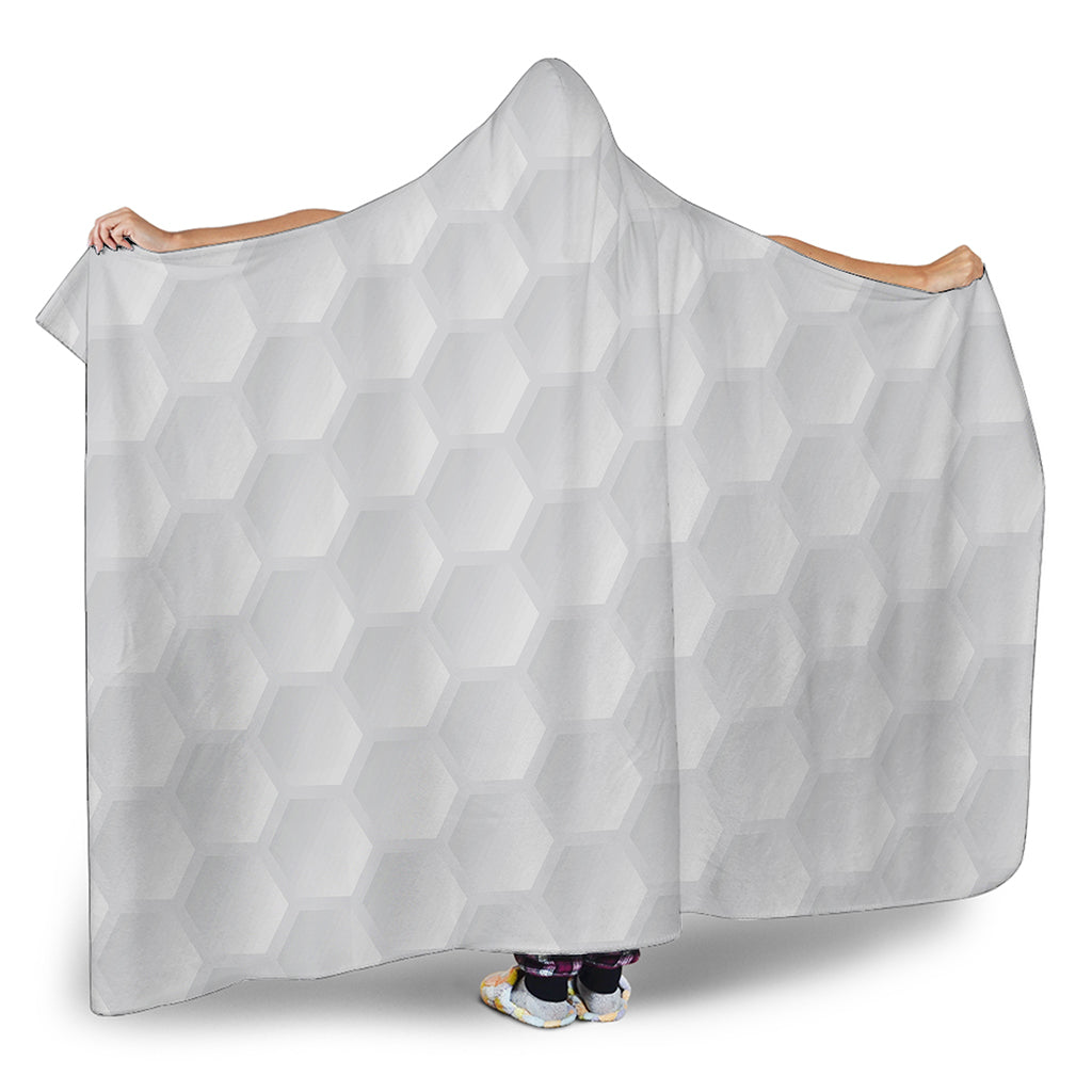 Golf Ball Print Hooded Blanket