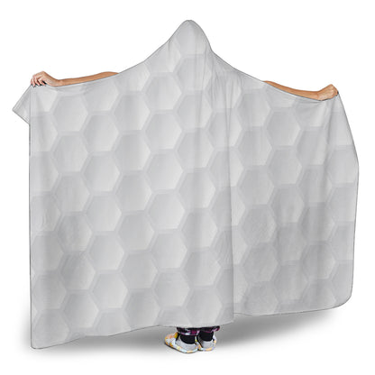 Golf Ball Print Hooded Blanket