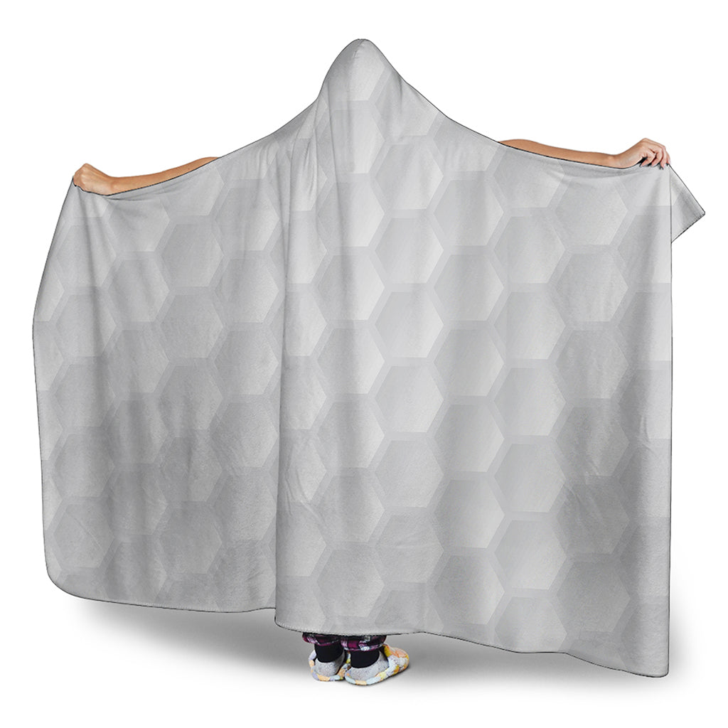 Golf Ball Print Hooded Blanket