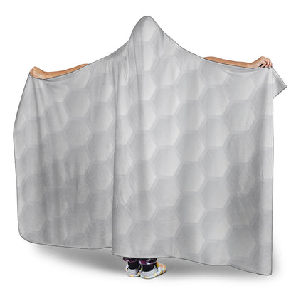 Golf Ball Print Hooded Blanket