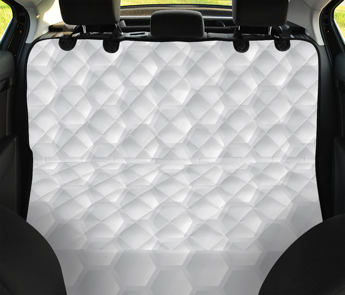 Golf Ball Print Pet Car Back Seat Cover