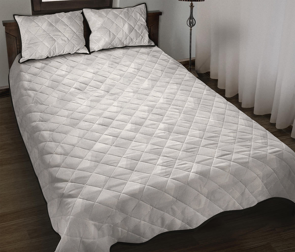 Golf Ball Print Quilt Bed Set