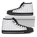 Golf Ball Print Black High Top Sneakers