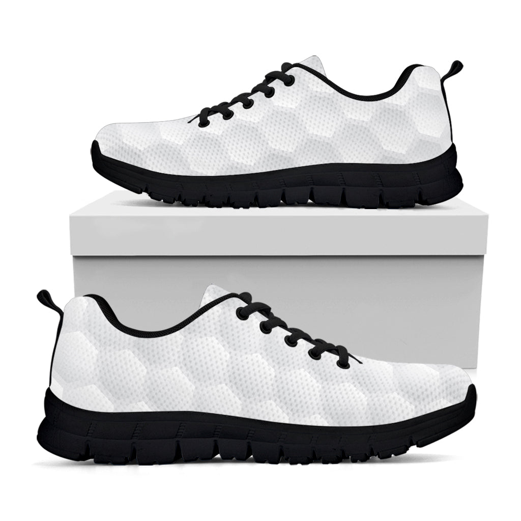 Golf Ball Texture Print Black Sneakers