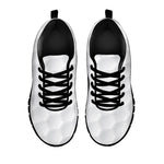 Golf Ball Texture Print Black Sneakers