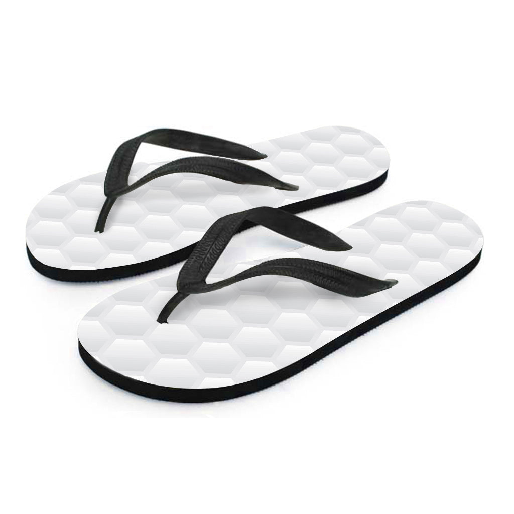 Golf Ball Texture Print Flip Flops