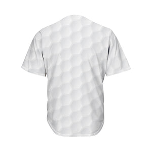 Golf Ball Texture Print Men's Baseball Jersey