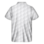 Golf Ball Texture Print Men's Short Sleeve Shirt