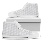 Golf Ball Texture Print White High Top Shoes