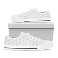 Golf Ball Print White Low Top Sneakers
