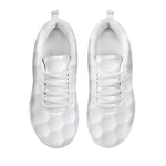 Golf Ball Texture Print White Sneakers