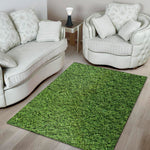 Golf Course Grass Print Area Rug