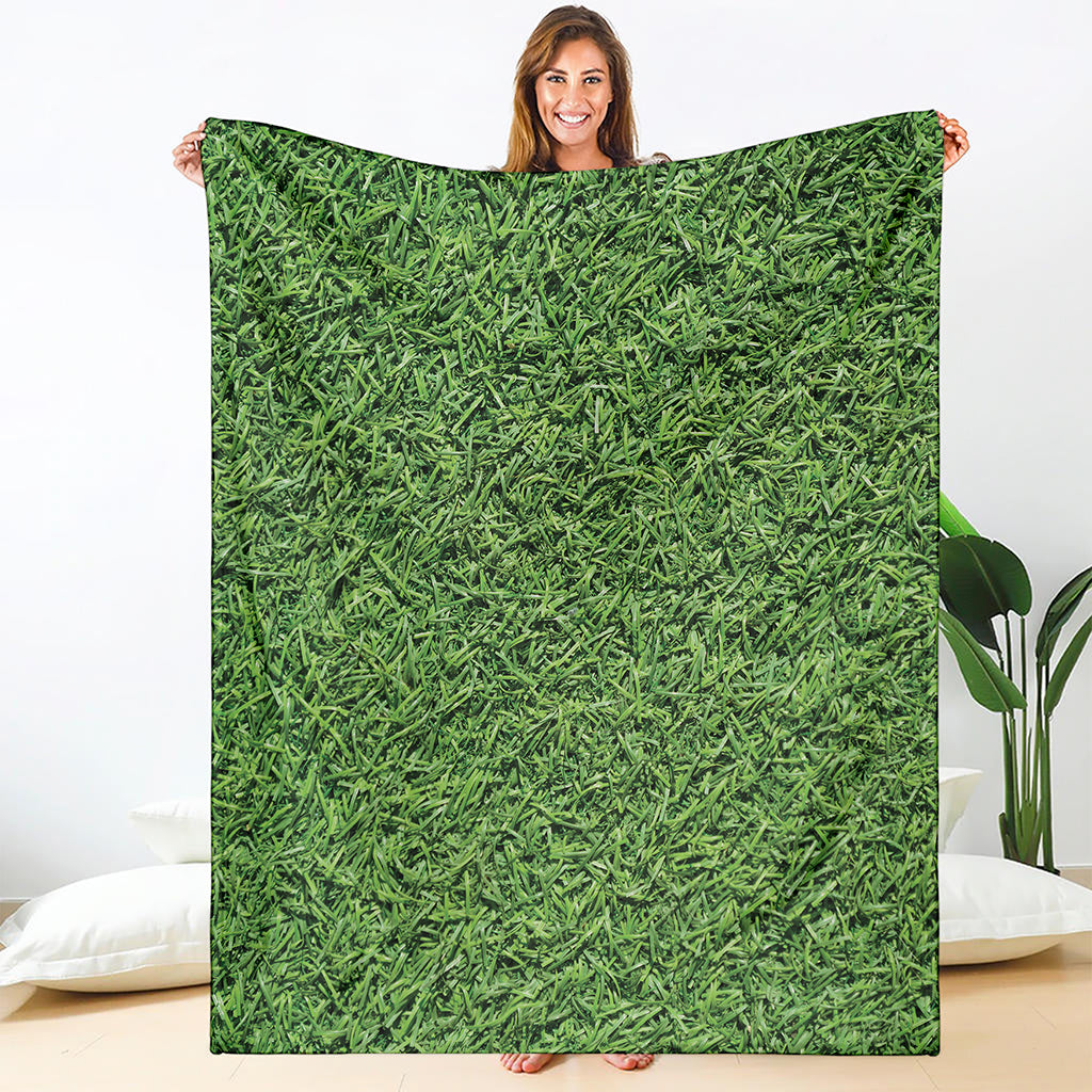 Golf Course Grass Print Blanket