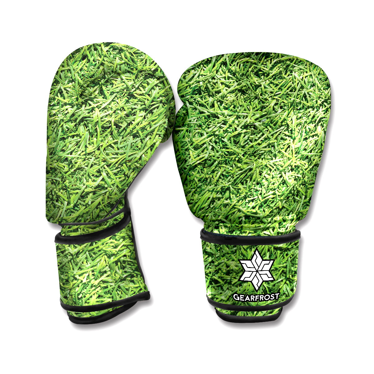 Golf Course Grass Print Boxing Gloves