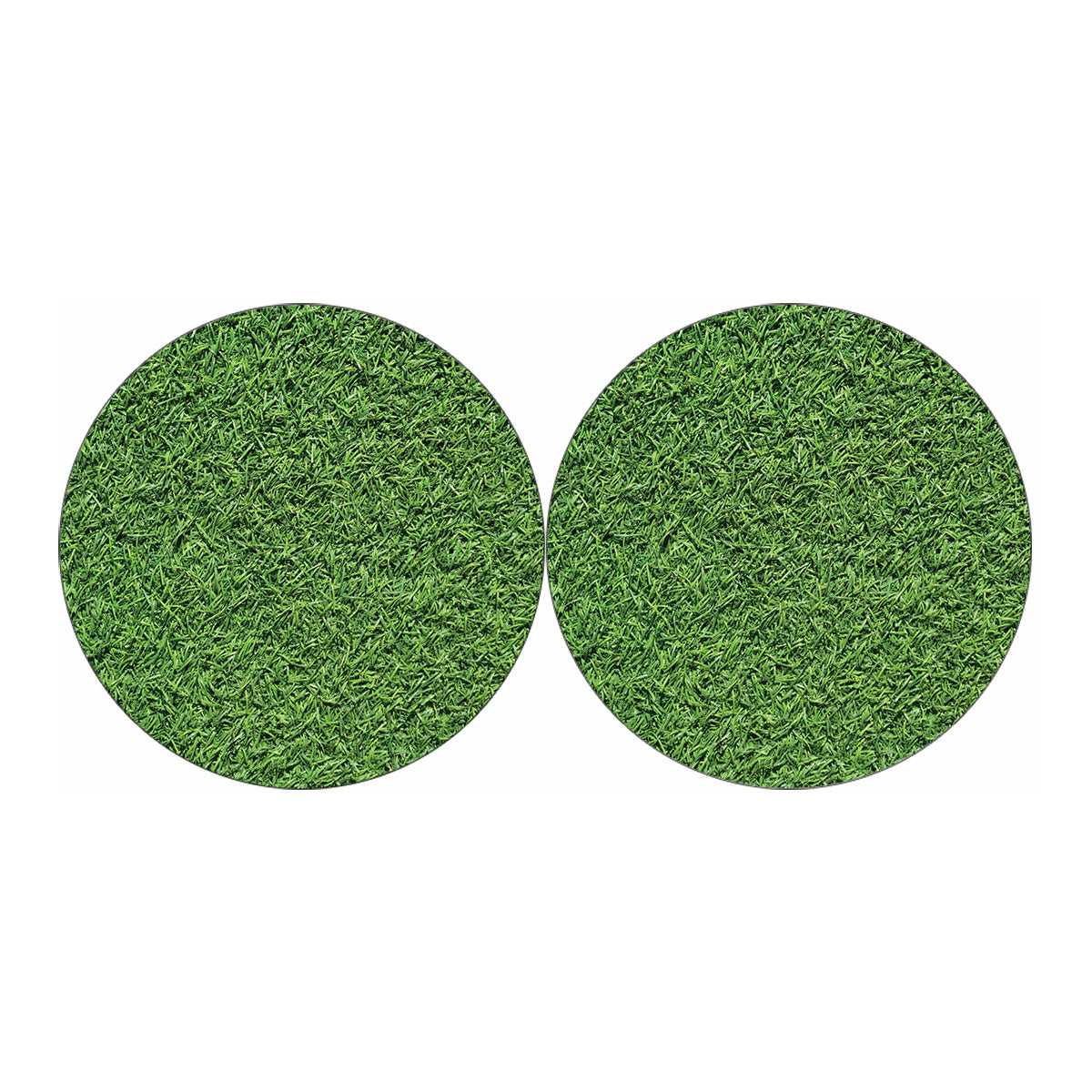 Golf Course Grass Print Car Coasters