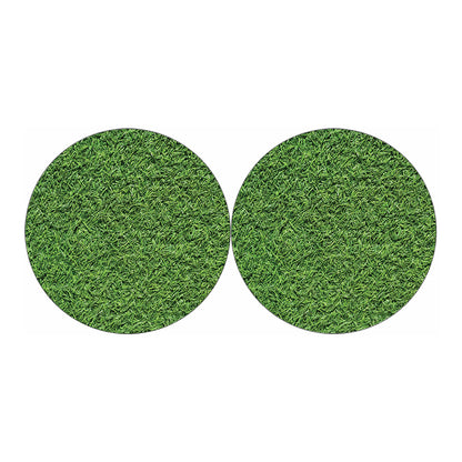 Golf Course Grass Print Car Coasters