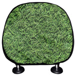 Golf Course Grass Print Car Headrest Covers