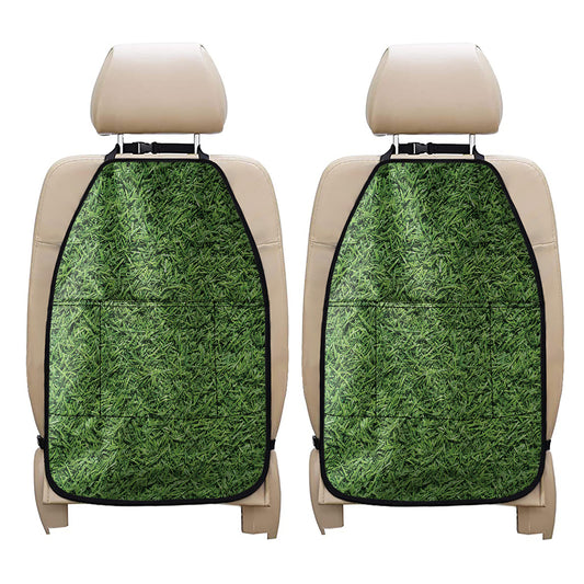 Golf Course Grass Print Car Seat Organizers