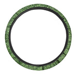 Golf Course Grass Print Car Steering Wheel Cover