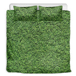 Golf Course Grass Print Duvet Cover Bedding Set