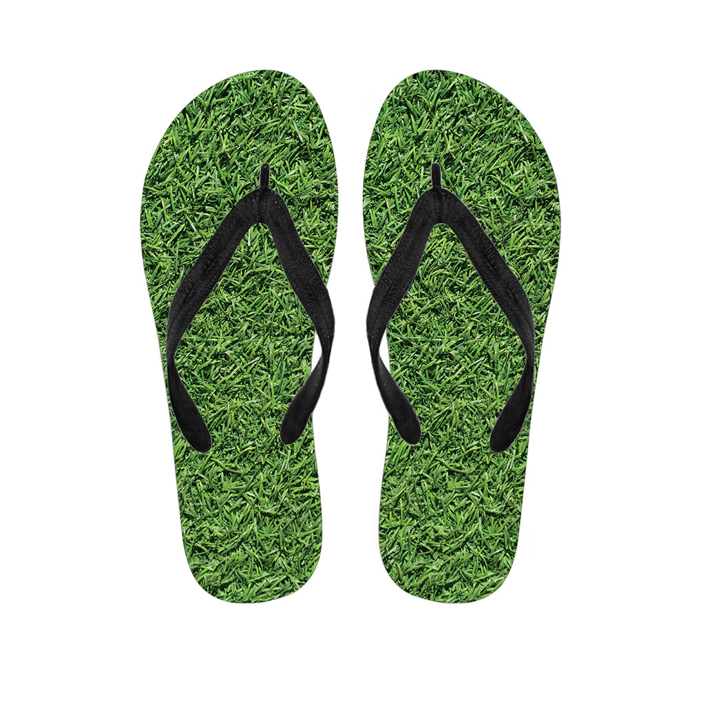 Golf Course Grass Print Flip Flops