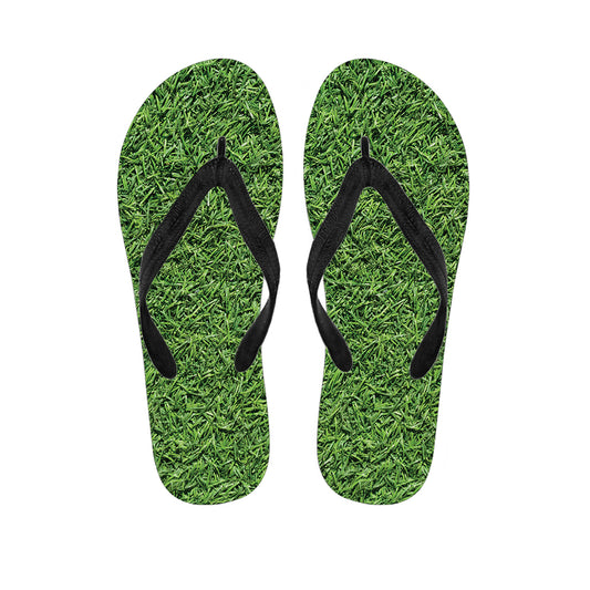 Golf Course Grass Print Flip Flops