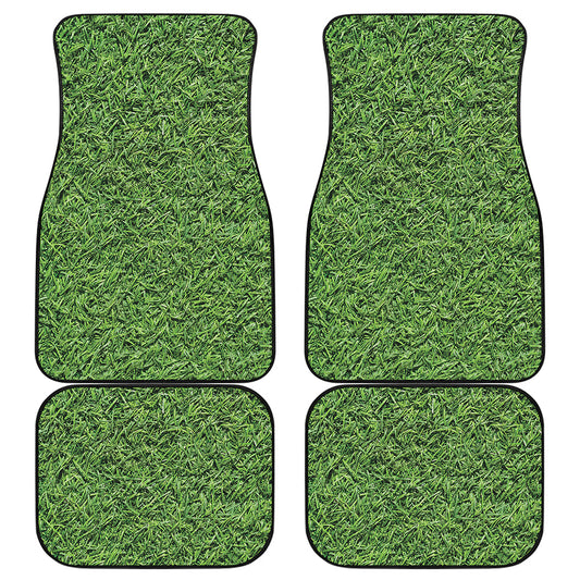 Golf Course Grass Print Front and Back Car Floor Mats